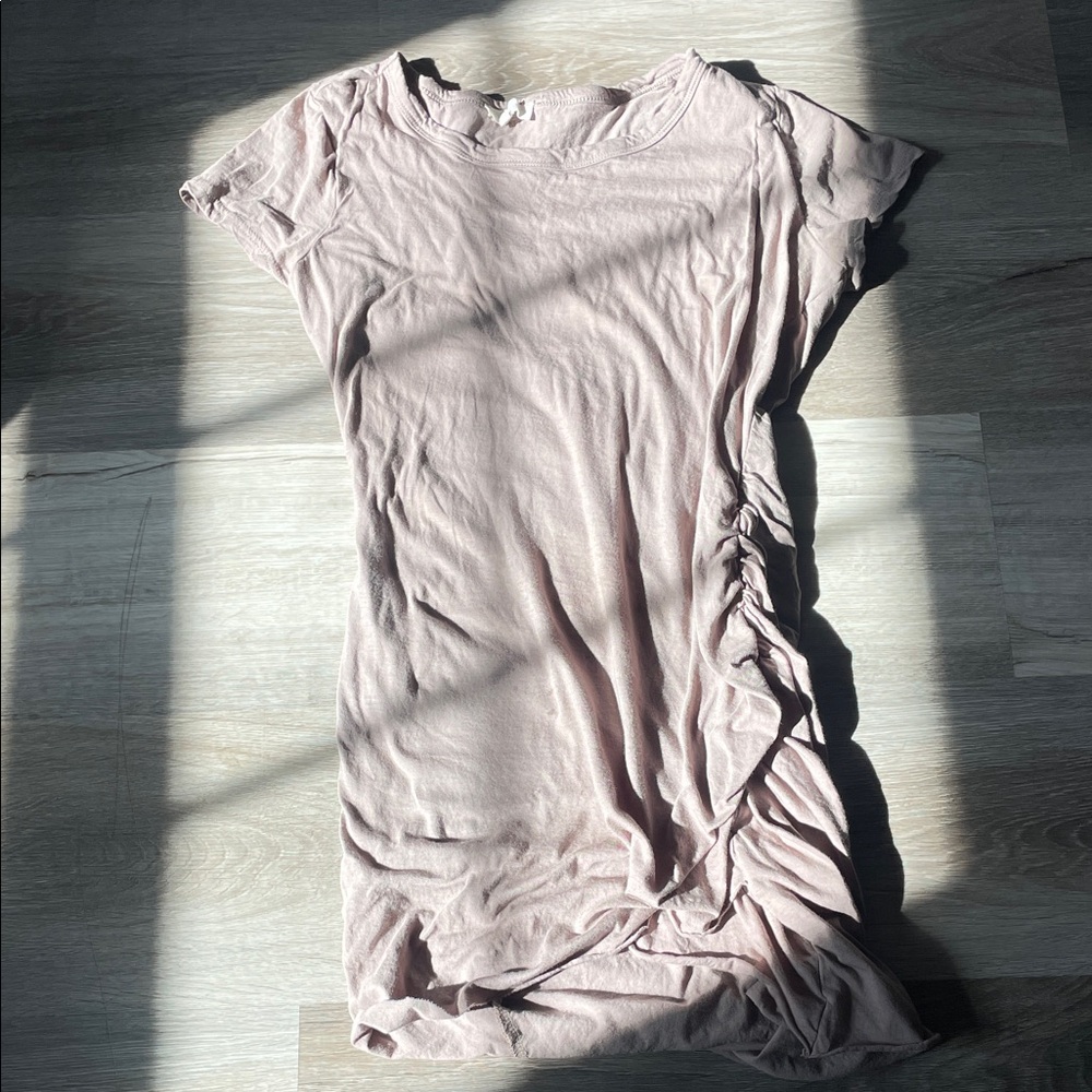 Soft Pink Ruched Dress